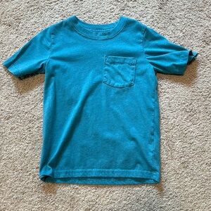 Short sleeved blue tee
